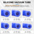 Tnisesm Vacuum Hose Automotive with 128PCS Black Vacuum Connector,1/8" 5/32" 3/16" 1/4" 5/16" 3/8" ID High Performance 130PSI Silicone Vacuum Hose line Kit 5Ft
