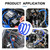 Tnisesm Vacuum Hose Automotive with 128PCS Black Vacuum Connector,1/8" 5/32" 3/16" 1/4" 5/16" 3/8" ID High Performance 130PSI Silicone Vacuum Hose line Kit 5Ft