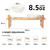 FUKUMARU Elevated Cat Ceramic Bowls, Small Dog 15° Tilted Raised Food Feeding Dishes, Solid Bamboo Water Stand Feeder Set for Cats and Puppy