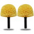 2 Pack Robust Cobweb Duster Head Brush – Superior Twist-On Web Cleaning Tool – Spider Web Remover Brush Compatible with Standard 3/4 Inch Threaded Poles for Outdoor & Indoor Use – Head Only (Yellow)