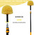 2 Pack Robust Cobweb Duster Head Brush – Superior Twist-On Web Cleaning Tool – Spider Web Remover Brush Compatible with Standard 3/4 Inch Threaded Poles for Outdoor & Indoor Use – Head Only (Yellow)