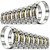 Tnisesm 16Pcs 8 Sizes T-Bolt Hose Clamps, 304 Stainless Steel Heavy Duty Hose Clamp Assortment Set Working Range 28-91mm for 1-3inch Hose ID, Radiator Turbo Intake Soft Hose Intercooler Clamps
