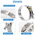 Tnisesm 16Pcs 8 Sizes T-Bolt Hose Clamps, 304 Stainless Steel Heavy Duty Hose Clamp Assortment Set Working Range 28-91mm for 1-3inch Hose ID, Radiator Turbo Intake Soft Hose Intercooler Clamps