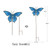 Metal Garden Stakes Spring Yard Sign Decorative Plant Stake Lawn Art Patio Decor Pathway Ornaments Indoor Outdoor Decoration (Blue Butterfly) Metal Garden Stakes Spring Yard Sign Decorative Plant Stake Lawn Art Patio Decor Pathway Ornaments Indoor Outdoor Decoration (Blue Butterfly)