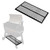 Iron Forge Tools Pellet Grill Storage Shelf, Black Powder Coated Steel