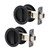 Dontay Pocket Door Passage Lock, Double Sided Rotation, Privacy (Bed/Bath) Latch, Flush, Large Locking Lever, Hardware for 2 3/8” to 2 3/16” Thickness Door (2, Matte Black)