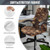 Wanyint Camo Hunting Forest Branch Brown Office Chair Cover Rotating Chair Slipcover Protective Gaming Chair Cover for Office Chair Stain Resistant Washable Office Chair Protector, L