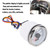 52mm 2inch Car 6000RPM Tachometer Gauge with Hour Meter 7 Color Backlight RPM Meter Kit for Truck Tractor Car RV Boat (White Dial Silver Cover CX6228)