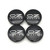 4PCS OZ Racing Wheel Center Caps 60mm/2.36" Wheel Hub Caps Center Hub Cover for Rims (Black Silver)
