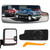 TOP-MAX Passenger Right Side Towing Mirror Glass Replacement Fit for 2019 2020 2021 2022 2023 2024 2025 Chevy Silverado GMC Sierra 1500 2500 HD 3500 HD, Convex Lower Mirror Non-Heated with Back Plate