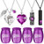Shimeyao Set of 8 Small Urns for Human Ashes Cremation Urns, Purple