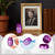 Shimeyao Set of 8 Small Urns for Human Ashes Cremation Urns, Purple
