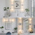 Povectolay Silver Wall Light LED Battery Operated Wall Sconces(2 Pack), 20-Inch Dimmable Crystal Wall Sconce, Rechargeable Chrome Bubble Wall Lights, Wireless Wall Lamp for Bedroom, Living Room