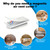 6-Pack White Magnetic Vent Covers 4x10 Inch - Universal Fit for Floor, Wall & Ceiling Registers (5"-6" Width x 10"-11"Length) | High Airflow Mesh Design | Tool-Free Easy Installation