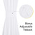 NICETOWN White Sidelight Curtains for Front Door Curtains for Side Window
