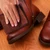10 Pcs Shine Shoes Cloth Kit Polish Dauber Applicators Cleaning Leather Shoes Boots Microfiber Care Cloths Suede Cleaner(Microfiber, Brown)