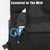 Lenporl 6 In 1 Multi-function Trauma Shears Foldable with Compatible Holster and Penlights,Emergency Shears with Strap Cutter and Glass Breaker for Outdoor Medical Scissors Tools Black+Blue