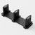 TOPCCJHHD Sliding Closet Door Floor Guide Barn Door Bottom Guides for Bypass Double Door Floor Mount, Update Adjustable 3-Rollers Black