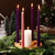 Mumufy 6 Pcs Advent Candle Holder Set Nativity Christmas Wooden Centerpiece