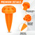 Nuanchu 12 Pcs Driveway Markers Stake Plastic Spike Marker Mount 2 x 2 Inch