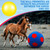 48 Inch Giant Herding Ball for Horses with Covers and Pump, Blue-red