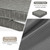 baibu Gel Memory Foam Recliner Cushions for Elderly with Lumbar Support, 20x20x5 Inch Thick Chair Cushion Dual Layer Booster Seat Cushions for Seniors Recliner Risers, Grey