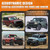 Hood Deflector Compatible with Bronco 4-Door & 2-Door 2026 2025 2023 2022 2021, Hood Protector Hood Guard Shield Bug Deflector Exterior Accessories Gloss Carbon Fiber(Not for Bronco Sports)