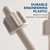 4Pcs White Universal Plastic Toilet Seat Screws and Nuts with Rubber Washers, Hinge Bolts Screws Hinges Replacement Parts Bathroom Fixtures