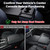PICURA 2026 Upgraded Front Center Seat Headrest Organizer Compatible with 2011-2025 Ford F150 F250 F350 F450 F550 F650 Accessories Center Console Organizer Storage Tray(Jump Seat Console Only)