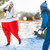 Santa Pants Snowball Fight Red and White Christmas Snowball Game Toss Set