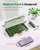 Weekly Pill Organizer 3X a Day, Large 7 Day Pill Box 3 Times a Day with 7 Compartments, Portable Travel Daily Pill Box for Medication, Vitamins, Fish Oil and Supplements, Green