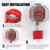 APIELE 4Pcs Emergency Stop Button Switch Cover Dustproof Safety Plastic Protector Lockout Cover Round Hole Suitable for 30mm Mounting