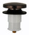 Bathtub Drain Plug Drain Stopper, Tip-Toe Bath Plunger (3/8 Inch, Oil Rubbed Bronze)
