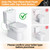 2-Inch Dual Flush Valve Replacement Kit for 2-Piece Toilets, Universal Toilet Repair Kit with Push Button, Fill Valve, Gasket & Bolts,Compatible with Glacier Bay, American Standard, and Toto