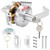 Tandefio Vacant Occupied Bathroom Lock with 2 Key, Indicator Privacy Handle Lock, Commercial Door Handle with 3.54" Rosette for Public Restroom Restaurant Hospital, Satin Chrome(90mm,Silver)