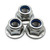 Hippo Hardware M6 (6mm) Flanged Serrated Nyloc Nuts A2 Stainless Steel Nylon Insert Locking (Pack of 20)