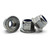 Hippo Hardware M6 (6mm) Flanged Serrated Nyloc Nuts A2 Stainless Steel Nylon Insert Locking (Pack of 20)
