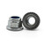 Hippo Hardware M6 (6mm) Flanged Serrated Nyloc Nuts A2 Stainless Steel Nylon Insert Locking (Pack of 20)