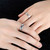 PHILSP King and Queen Matching Promise Rings - Adjustable Opening, Suitable for Ladies and Men - Silver
