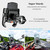 Kewig Motorcycle Phone Mount with Charger Wireless & USB C, IP66 Waterproof Motorbike Phone Holder Fit for 4''-7.9'' Cellphones, 360 Rotation Design, Adopts Aluminum Alloy Handlebar Mounting Base