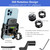 Kewig Motorcycle Phone Mount with Charger Wireless & USB C, IP66 Waterproof Motorbike Phone Holder Fit for 4''-7.9'' Cellphones, 360 Rotation Design, Adopts Aluminum Alloy Handlebar Mounting Base