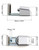 QWORK® Door Floor Guide, Adjustable Barn Door Roller Guides, Non-Scratch Wheels with Ball Bearing, for Frame Sliding Door, Silver, 2Pcs