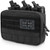 WYNEX Tactical Mag Admin Pouch, Molle Utility Tool Pouch Medical EMT Organizer with Triple Stacker Magazine Holder for M4 M16 Patch Included Black
