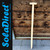 T Type Wooden Shaft Handle 100 cm / 39" - Hardwood Replacement Handle for Shovel, Spade, Fork - 40 mm to 25 mm Tapered Garden Tool Handle for DIY, Landscaping, Renovation, Yard Work