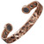 Mens Pure Copper Bracelet Large Magnetic Copper Bangle Cuff 6 Powerful Neodymium Magnets Adjustable, Hammered-HM (L: Wrist 19.5–22cm/7.7–8.6”)