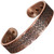 Wide Copper Magnetic Bracelet for Men Pure Copper Bangle Cuff 6 Magnets Adjustable-GF (M: Wrist 16.5-19.5cm/6.5-7.6")