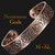 Mens Wide Copper Magnetic Bracelet Viking Pure Copper Wristband 6 Neodymium Magnets, Adjustable- Viking Eagle -VE (L: Wrist 19.5–22cm/7.7–8.6”)