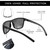 ZENOTTIC Polarised Sunglasses for Men Lightweight Square TR90 Frame UV400