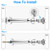 Magnetic Door Stop, 7 Inch Long Door Stop, Stainless Steel, Heavy Duty Magnetic Door Stopper Floor Wall Mount Soft-Catch Magnetic Door Holder Catch Doorstops to Keep Door Open
