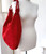 LeahWard Women's Large Soft Genuine Suede Leather Shoulder Bag Italian Real Leather Handbag (Red)